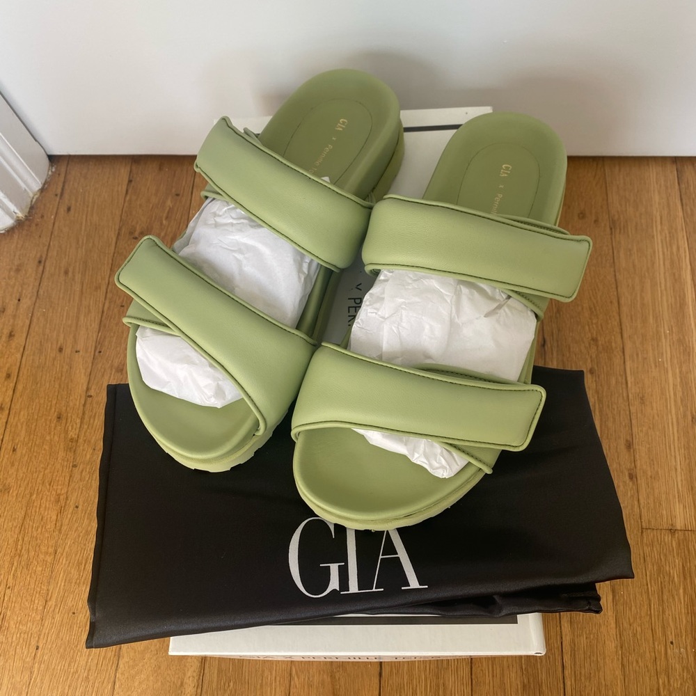 NIB Gia Borghini x Pernille Teisbaek Perni Puffer Flat - Picture 3 of 7